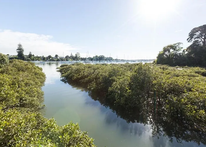 Harbour And Coastal 3 Bedroom Home With Path Views Auckland